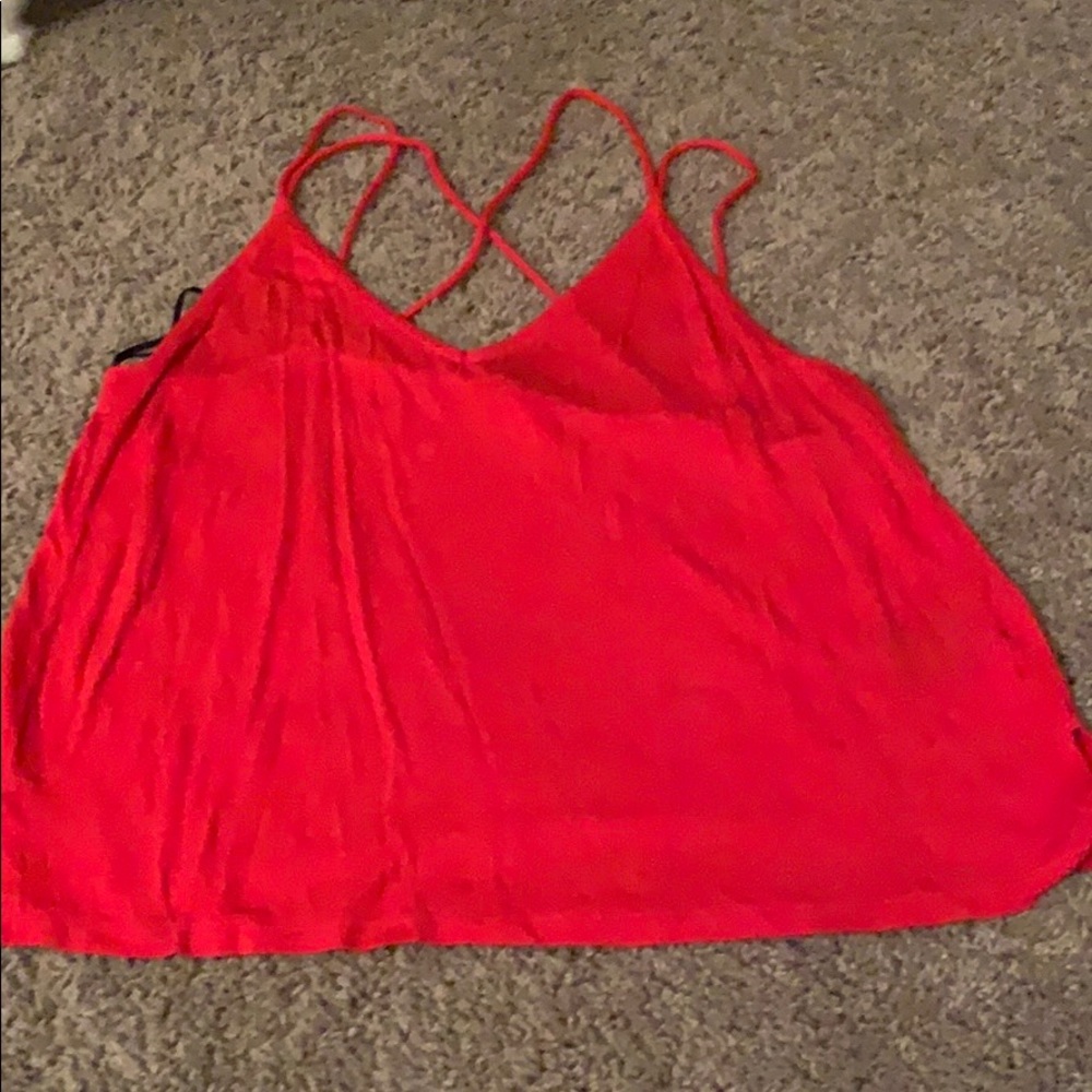 Red Cross back tank top